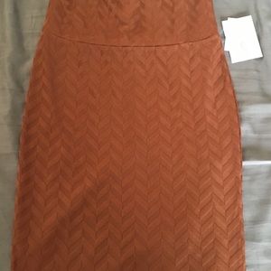 Chocolate brown LuLaRoe cassie skirt